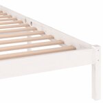 vidaXL Cadre de lit sans matelas bois massif de pin 200x200 cm blanc