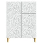 vidaXL Buffet Blanc 66 x 34 5 x 90 cm Bois d'ingénierie