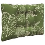 vidaXL Coussin de canapé d'extérieur 3 Pièces Modèle feuille Polyester