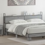vidaXL Tête de lit de rangement Sonoma gris 180 cm Bois d'ingénierie