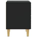 vidaXL Table de chevet 2 Pièces Noir 43 x 34 5 x 48 cm Bois d'ingénierie
