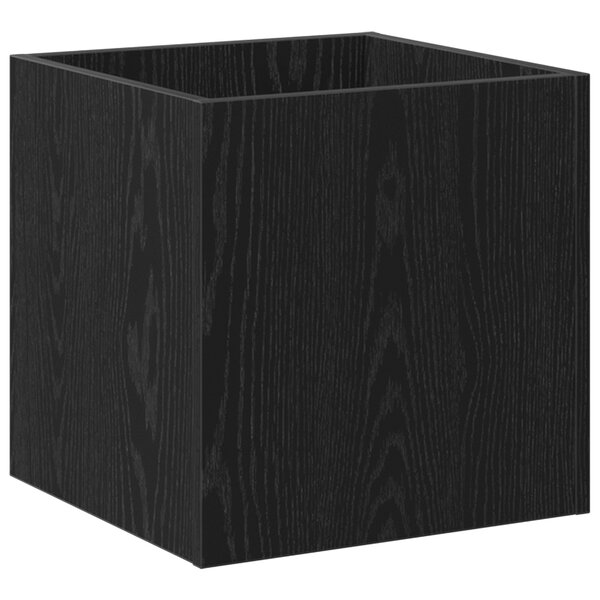 vidaXL Bac à Plantes Chêne Noir 40x40x40 cm Bois Ingénierie
