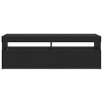 vidaXL Meuble TV Noir 120 x 35 x 40 cm Bois d'ingénierie