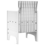 vidaXL Chaises de jardin 2 Pièces en poly rotin blanc