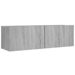 vidaXL Ensemble de meubles TV 8 Pièces Sonoma gris Bois d'ingénierie