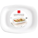 Assiette rectangle 280 x 210 mm grangusto - lot de 12 - stalgast -  - verre trempé210 280x22mm