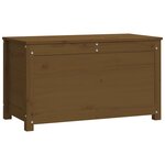 vidaXL Boîte de rangement Marron miel 80x40x45 5 cm Bois massif de pin