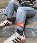 SERRE-PANTALON VÉLO RÉFLÉCHISSANT Orange Fluo