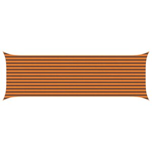 vidaXL Voile d'ombre Orange et marron 2 x 6 m 100 polyester Oxford