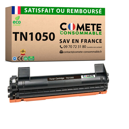 COMETE - TN1050 - 1 Toner compatible avec BROTHER - Marque française