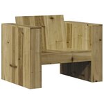 vidaXL Canapé de jardin 79x60x62 cm bois de pin imprégné