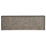 vidaXL Tapis d'escalier autocollants 15 Pièces 65x21x4 cm Gris et beige