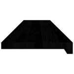 vidaXL Marches d'escalier 4 Pièces marron foncé 110x25x2 cm chêne massif