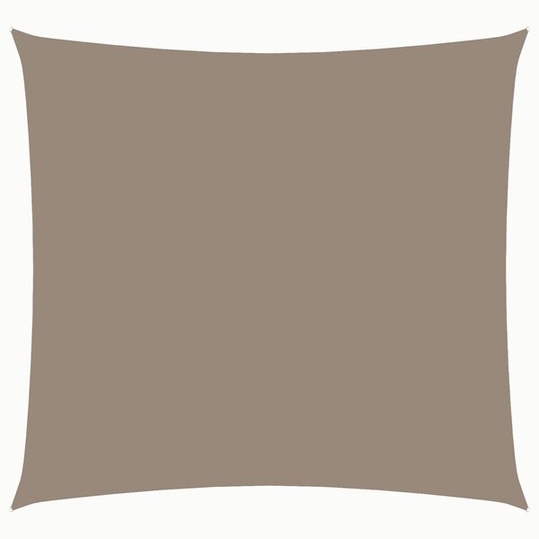 vidaXL Voile de parasol tissu oxford carré 5x5 m taupe