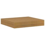 vidaXL Étagère Murale 2 Pièces Beige 23 x 23 5 x 4 cm Bois d'ingénierie