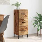 vidaXL Buffet Bois ancien 34 5 x 34 x 90 cm Bois d'ingénierie
