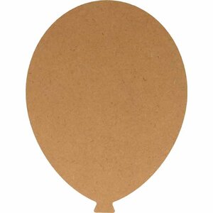 Forme en MDF Silhouette Ballon 19x25 cm