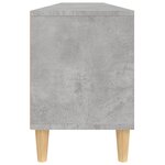 vidaXL Meuble TV gris béton 150x30x44 5 cm bois d'ingénierie