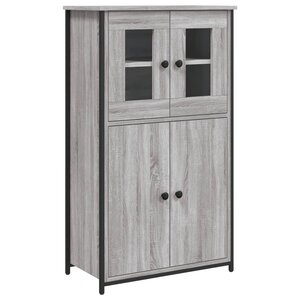 vidaXL Buffet haut sonoma gris 62x32x106 5 cm bois d'ingénierie
