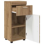 vidaXL Ensemble d'armoire de salle de bain TULUM Chêne artisanal