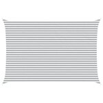 vidaXL Voile d'ombre Gris clair et blanc 6 x 4 m