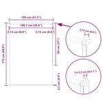 vidaXL Store enrouleur occultant café 105x175cm largeur du tissu