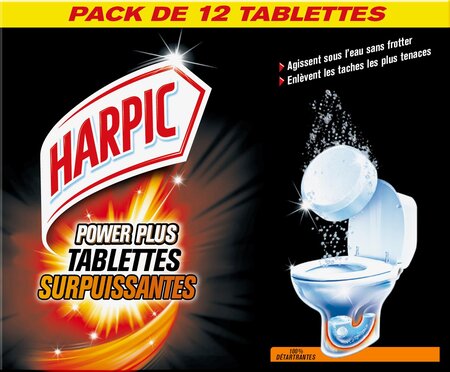 Tablettes WC Surpuissantes PowerPlus - 12 Tablettes HARPIC