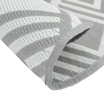 vidaXL Tapis d'extérieur gris Ø200 cm PP