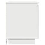 Meuble TV vidaXL avec LED Blanc 180x38x49 cm en Bois d'ingénierie