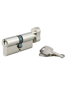 THIRARD - Cylindre de serrure à bouton STD  anti-arrachement  35Bx35mm  nickelé  3 clés - Thirard