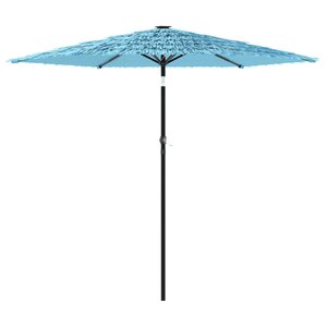 vidaXL Parasol de jardin avec mât en acier bleu 223x223x213 cm