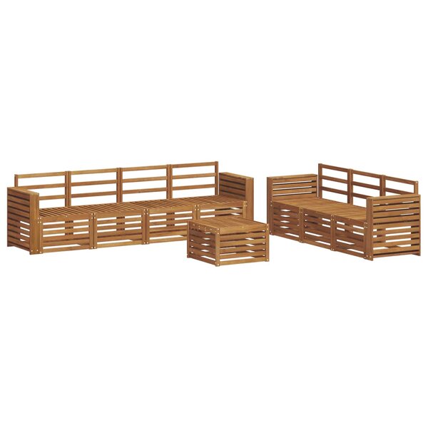 vidaXL Ensembles de canapés 8 pc Naturel Bois d'Acacia Massif