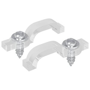 vidaXL Clips de bande LED 2 Pièces Transparent 2 x 1 x 0.5 cm