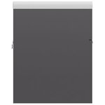 vidaXL Armoire d'évier et lavabo intégré Gris brillant Bois ingénierie