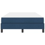 vidaXL Lit à ressorts avec matelas Bleu 120 x 200 cm tissu