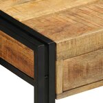 vidaXL Table console Marron 90 x 33 x 75 cm bois de manguier massif