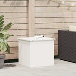 vidaXL Boîte de Rangement Extérieure Blanc 55 x 50.5 x 50 cm