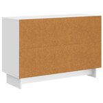 vidaXL Buffet Blanc brillant 89 x 34 5 x 60 cm Bois d'ingénierie