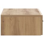 vidaXL Table d'appoint murale 59 x 34 5 x 17 cm Bois d'ingénierie