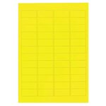 Étiquette polyester jaune 199 6x289 1 mm (lot de 10)