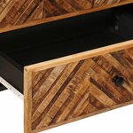 vidaXL Table de chevet Marron 50 x 33 x 60 cm Bois de mangue massif