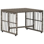 vidaXL Ensemble de meubles d'extérieur 5 Pièces Noir et Gris foncé