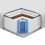 vidaXL Matelas Blanc 70 x 140 cm Polyester