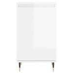 vidaXL Buffets 2 Pièces blanc brillant 40x35x70 cm bois d'ingénierie