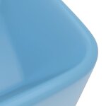 vidaXL Lavabo de luxe Bleu clair mat 41x30x12 cm Céramique