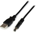 Startech.com câble d'alimentation usb vers connecteur annulaire de type n 5 v cc de 1 m - usb a vers v cc de 5 5 mm