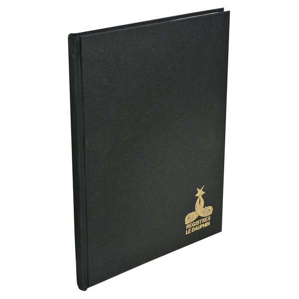 Registre 297x210 Quadrillé 304 Pages - Noir Toilé - Le Dauphin