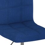 vidaXL Tabouret de bar pivotant Bleu Tissu