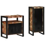 vidaXL Ensemble de mobilier de salle de bain avec étagère 2 Pièces