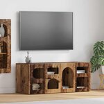 vidaXL Meuble TV Bois ancien 100 x 35 x 40 cm Bois d'ingénierie